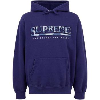 Supreme Amazing Denim Logo Hoodie Blue | PH491AP