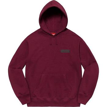Supreme Fiend Hooded Sweatshirts Burgundy | PH290KI