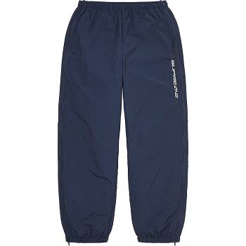 Supreme Full Zip Baggy Warm Up Pant Pants Navy | PH430WY