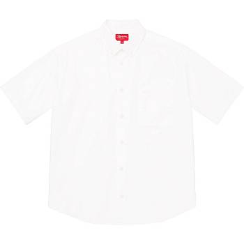 Supreme Loose Fit S/S Oxford Shirts White | PH383UT