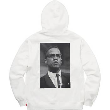 Supreme Malcolm X For Hoodie White | PH472KI