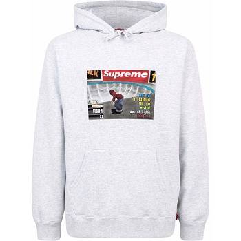 Supreme X Thrasher Logo Print “FW21” Hoodie Grey | PH455QZ