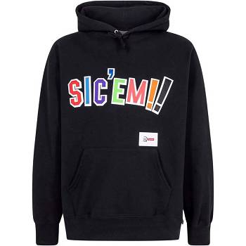 Supreme X WTAPS Sic’em! Hoodie Black | PH454MA